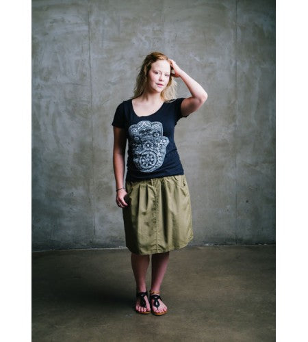 Macabi Slim Skirt - Terra Cotta