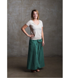 Macabi Slim Skirt - Teal - Macabi Skirts