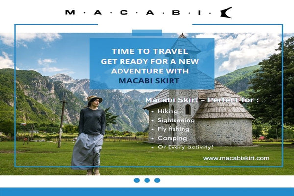 Macabi skirt, the best travel skirt to take with you on your next adventure!