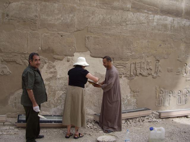 Repairing Walls in Luxor