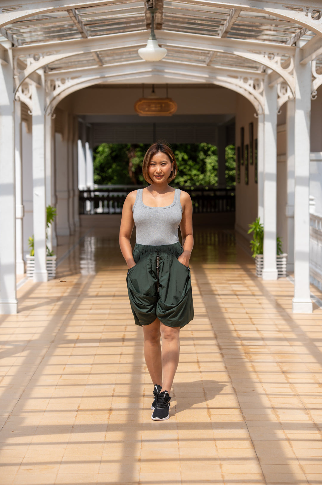 Macabi Slim Skirt - Dark Hunter Green