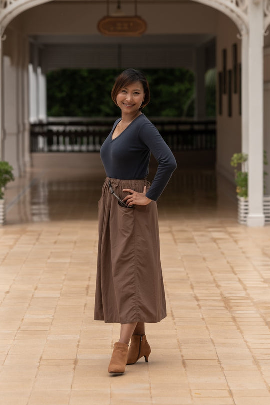 Macabi Slim Skirt - Mocha