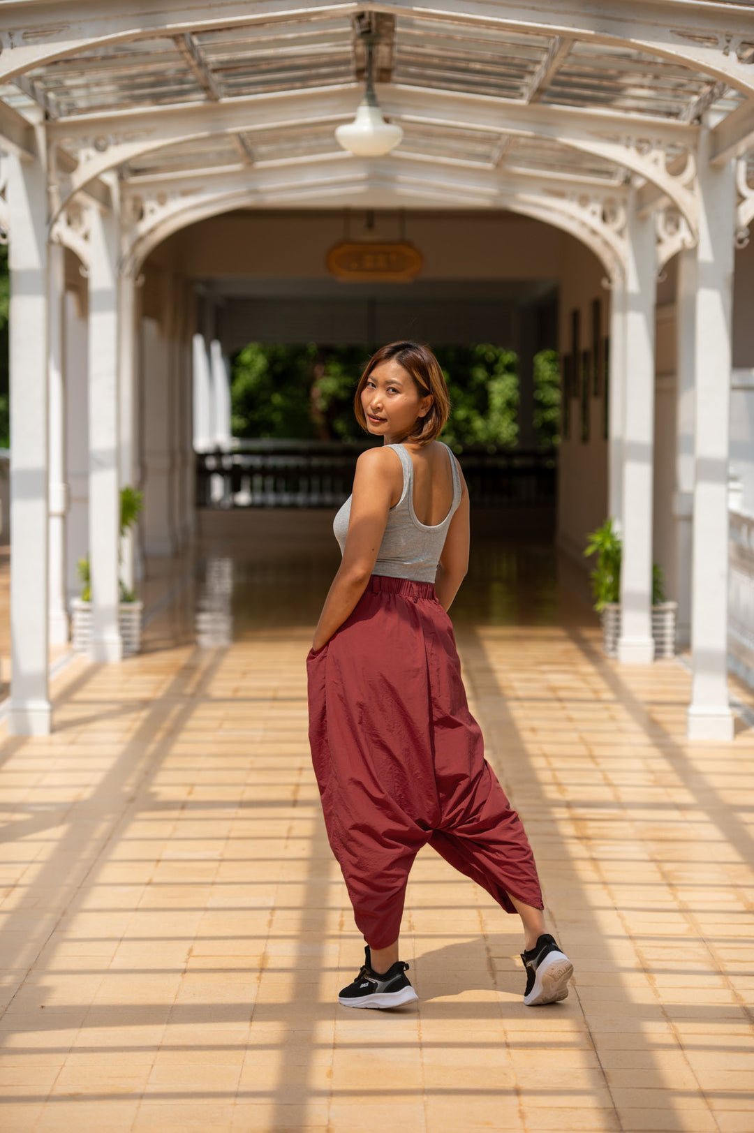 Macabi Skirt - Dark Cherry Red