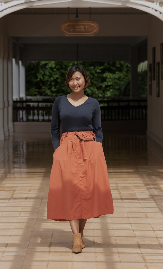 Macabi Skirt - Terra Cotta