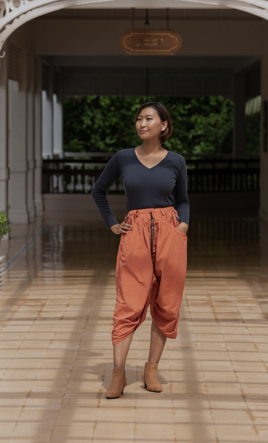 Macabi Slim Skirt - Terra Cotta